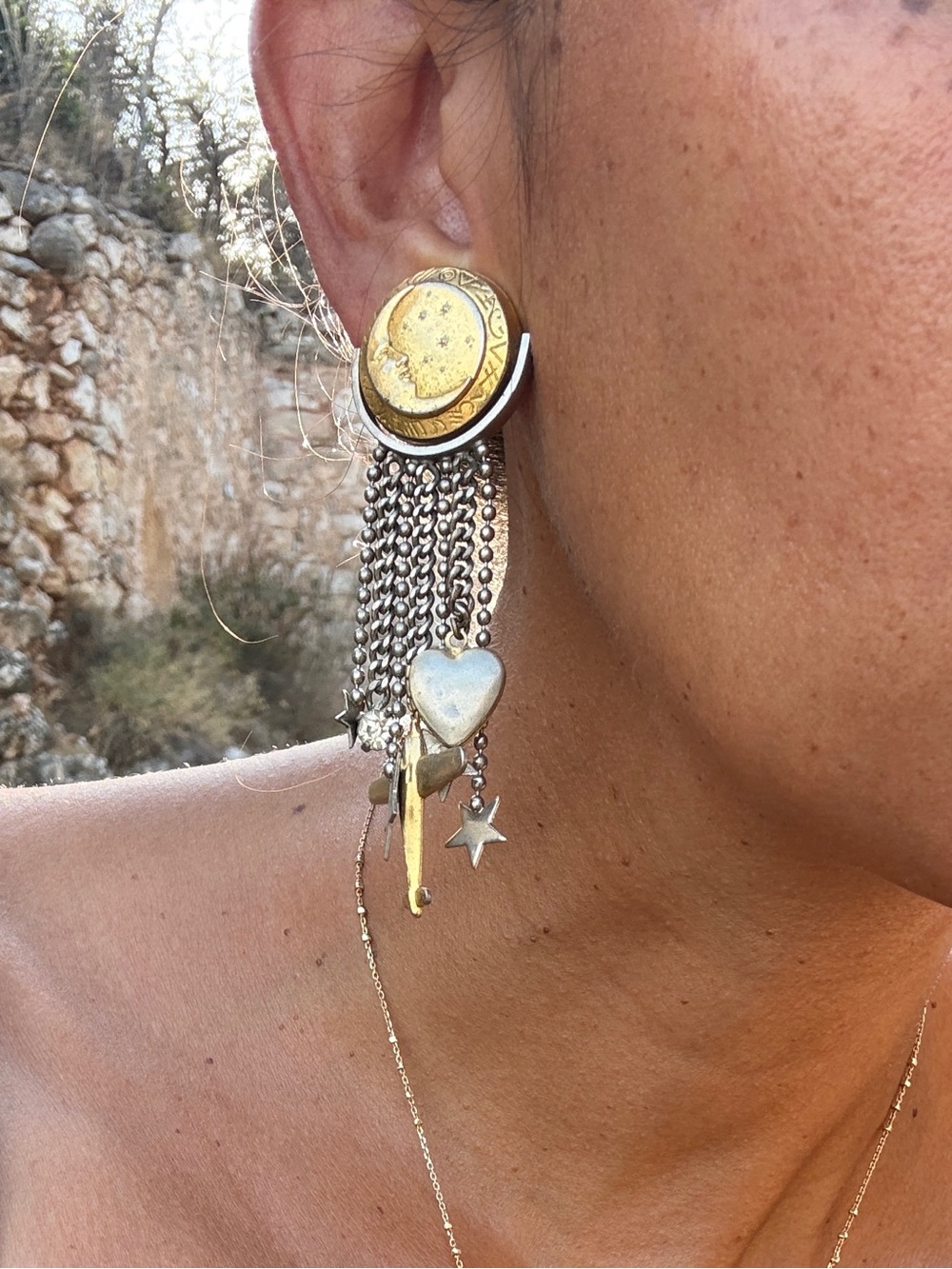 Statement Drop Earring 1930s — Machine Age, Rare Estate Find, Rovinj Croatia
